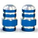 Alloy Valve Cap - Blue Nut