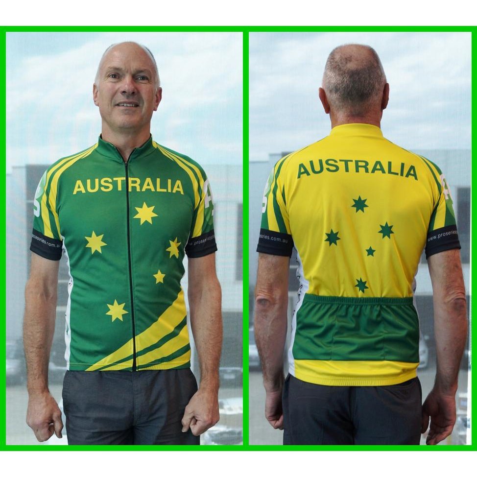 Australia TOURIST Jersey - Short Sleeve, Full Zip, Medium Size