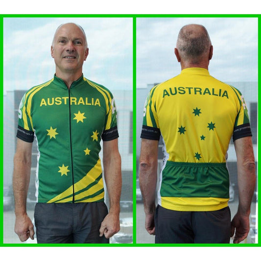 Australia TOURIST Jersey - Short Sleeve, Full Zip, Medium Size