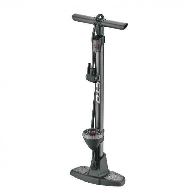 BETO Floor Pump - Steel Barrel - Composite Handle & Base - 2.5 inch gauge