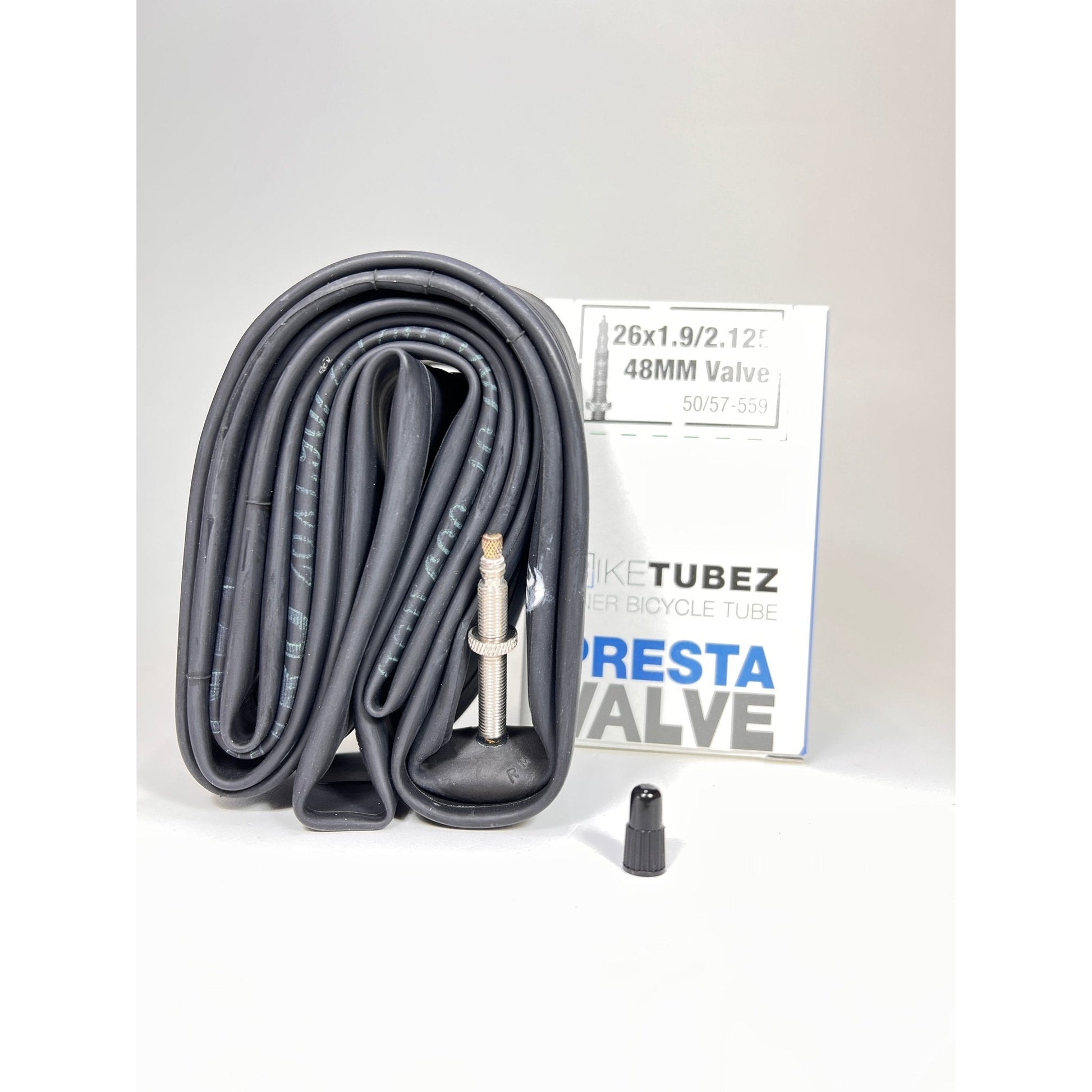 BIKE TUBEZ - 2 pc 26 x 1.9 - 2.125 Presta Inner Bicycle Tubes PV FV