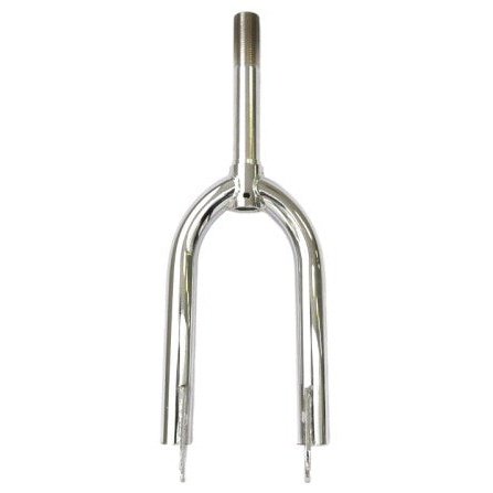BMX Chrome Plated Threaded Fork - 12", 45mm, 135mm Steerer