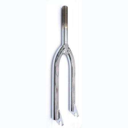 BMX Fork Threaded 55mm Silver - ID21.1, 160mm Length, 29mm Leg Width