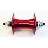 BMX Front Hub Nutted Alloy Axle 3/8 RED 36H 100mm OLD
