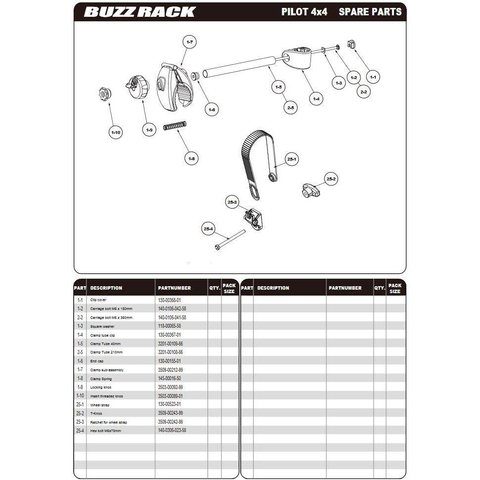 BUZZRACK Pilot 4X4 Bike Rack - Trunk Mount