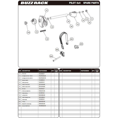 BUZZRACK Pilot 4X4 Bike Rack - Trunk Mount