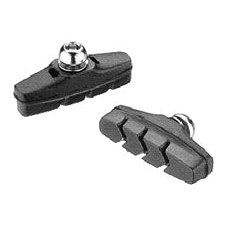 Baradine Road Bike Caliper Brake Shoes - 50mm BLACK