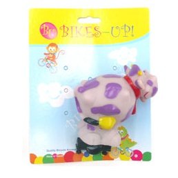 BikesUp Air Horn Cow Bikes-Up! Tie Card - Loud Bicycle Horn for Safety and Fun