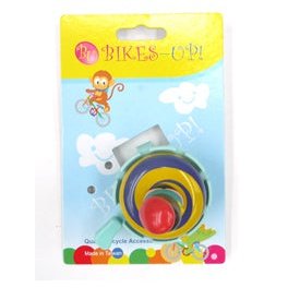 BikesUp BELL Spinning Girl Bike Bell - Alloy Top, Plastic Base, Fits 25.4mm BB