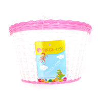 BikesUp Bikes Up Kids Front Basket - White/Pink Flowers