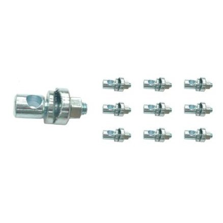 Binder Bolt M6x19mm for Brake Shoes - Silver Pack of 10