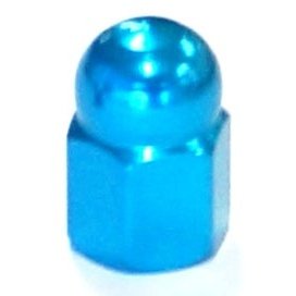 Blue Valve Cap Nut D-015 - Tire Accessory