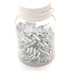 Brake Inner Wire Cap, 1.2-1.8mm Dia, SILVER 500-Pack