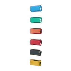 Brass Ferrule 5mm CNC Machined - Mixed Colors 60 pcs