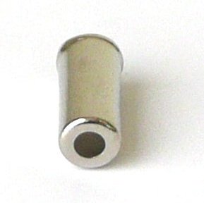Brass Gear End Cap 4mm Dia - 250pc Bottle, Silver Finish