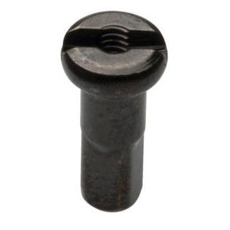 Brass Nipples 14g 12mm Black - Individual