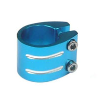 Bulletproof Alloy Blue Anodized Clamp 31.8mm - Secure Fit for Your Bike