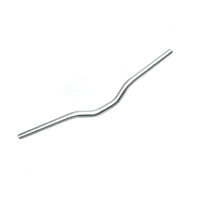 Bulletproof Alloy Handlebar 25.4mm x 68cm - Silver, 40mm Rise