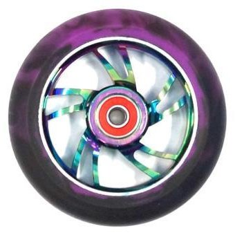 Bulletproof Alloy Scooter Wheel with ABEC-9 Bearing & Metal Heat Core - 100mm