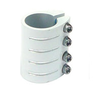 Bulletproof D/Clamp 31.8mm White with 4 Bolts