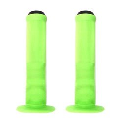 Bulletproof Green Grips 140mm with Flange & End Plugs