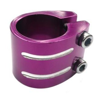 Bulletproof Purple Alloy Clamp 31.8mm - Secure and Stylish