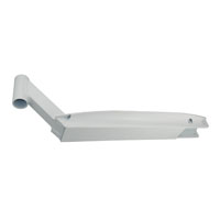 Bulletproof S/Deck White Skateboard Deck, 59mm Rear Axle Compatible