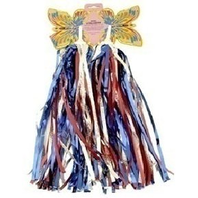 Butterfly Streamers - SILVER RED BLUE