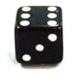 CB-290 Dice Valve Cap - Black 15mm
