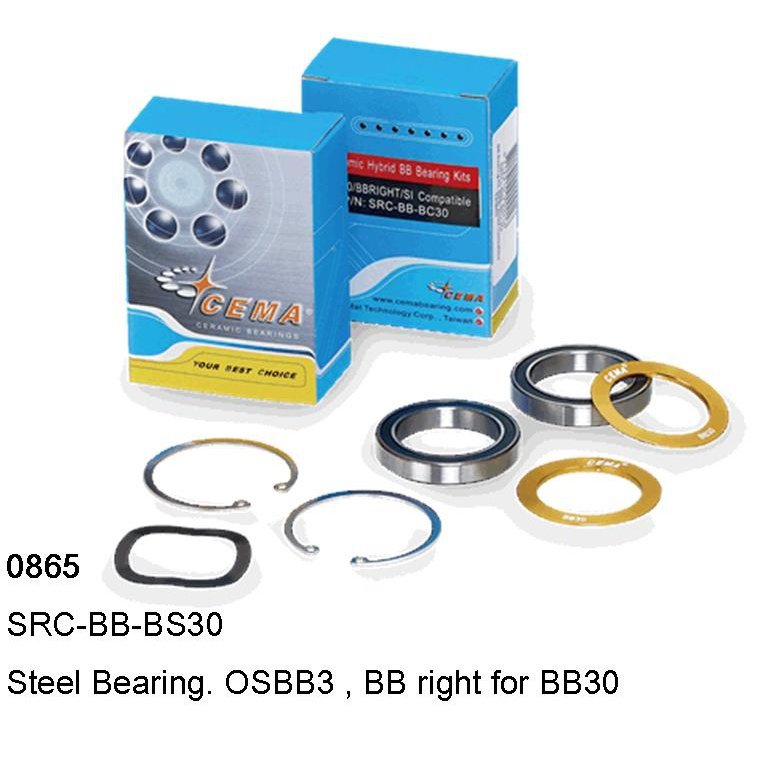 CEMA SRC BB Bearing Kit - Steel Bearings for BB30A, OSBB30 & BB Right
