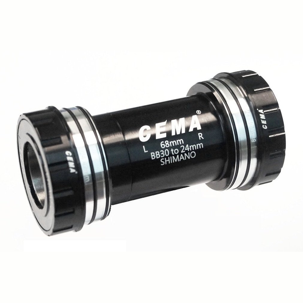 CEMA SRC-BT-BB3024B Ceramic Hybrid Bottom Bracket for SHIMANO/FSA, BB30 to 24mm Interlock Adaptor