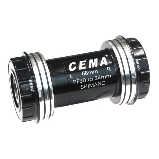 CEMA SRC-BT-PF3024B Ceramic Hybrid Bottom Bracket for SHIMANO/FSA, PF30 to 24mm Interlock Adaptor