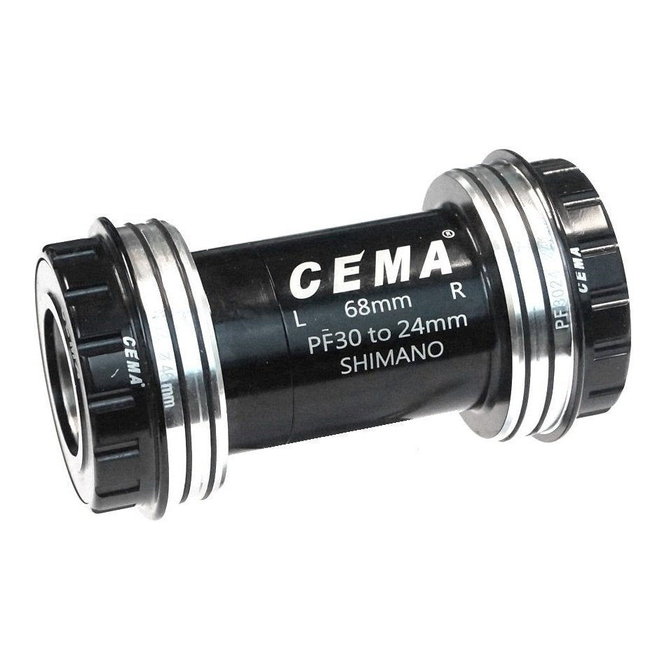 CEMA SRC-BT-PF3024B Ceramic Hybrid Bottom Bracket for SHIMANO/FSA, PF30 to 24mm Interlock Adaptor