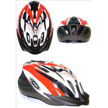 CSA Chaser Helmet - Small/Medium, Red/Black/Silver, Australian Standards Approved