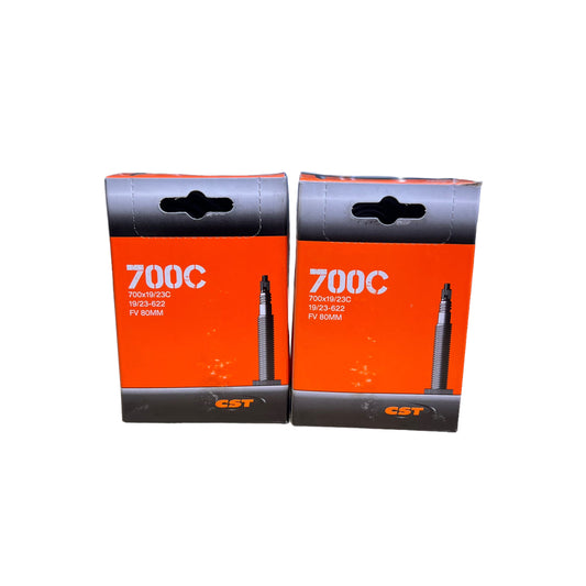 CST - 700 x 19 - 23C Presta Valve 80mm Threaded Bike Tube