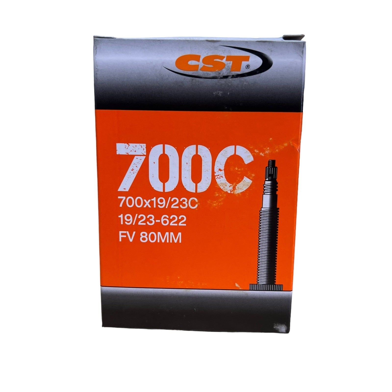 CST - 700 x 19 - 23C Presta Valve 80mm Threaded Bike Tube