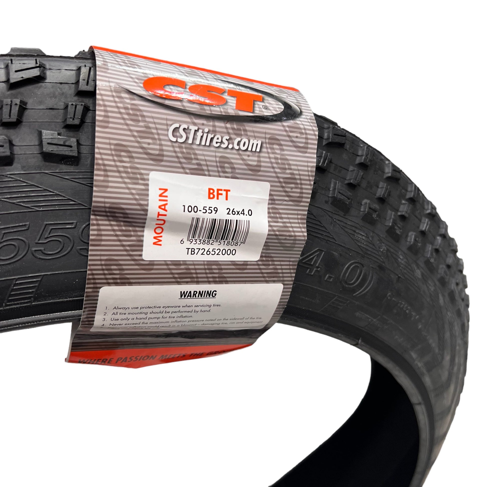CST Tyre C1752 - 26 x 4.0 - BFT - Wirebead 100 - 559