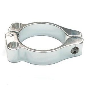 Cable Stop Clamp - 28.6mm Diameter, Silver
