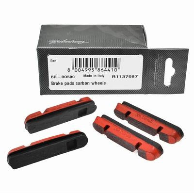 Campagnolo Carbon Rim Brake Pad Inserts - 2 Pairs - BR-BO500 - For Carbon Rims - Compatible with Campagnolo Brakes