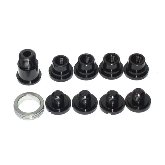 Campagnolo Double Chainring Bolt Kit - Black Alloy