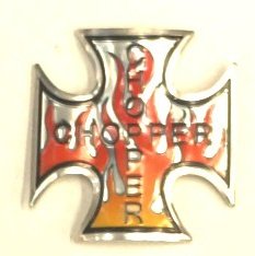 Chopper Flame Name Plate - Customizable Design