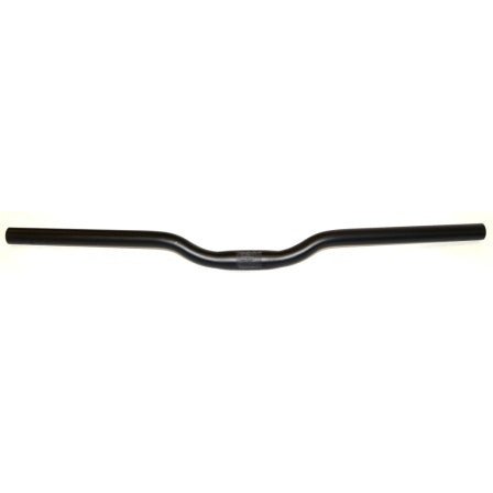 City Bike Handlebar - 25.4mm, 62cm Wide, 30mm Rise, Butted Alloy, Black