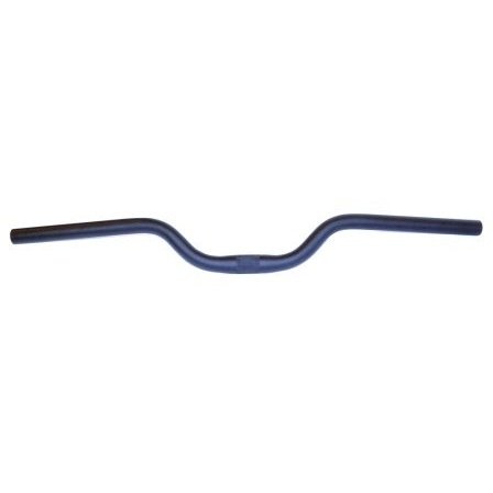 City Bike Handlebar - 25.4mm, 66cm Wide, 60mm Rise, Butted Alloy, Black