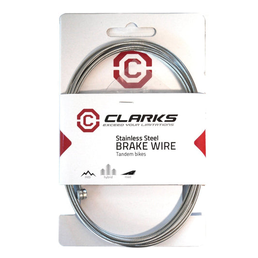 Clarks Stainless Steel Tandem Brake Wire - Fits All Major Systems