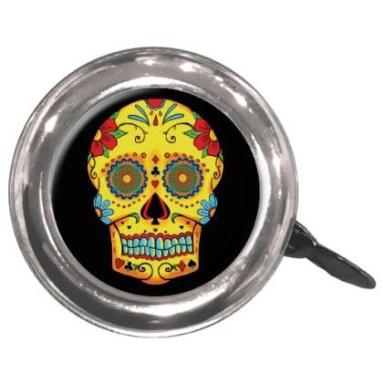 Clean Motion Swell Bell - Sugar Skull Design for Standard Handlebars