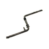 Cold Forged Steel One Piece Crank with Pivot - 170mm BLACK