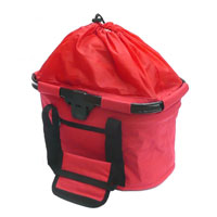 Collapz Quick Release Front Fabric Basket, Water Resistant, Red