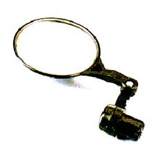 Convex Bar End Mirror - 75mm Black