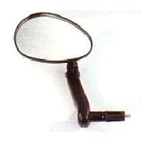 Convex Oblong Bar End Mirror Fits 15-22mm ID, Ideal for R/H or L/H
