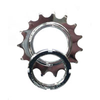 Cro-Mo Fixed Cog - 1/8 x 15T Silver Screw-On